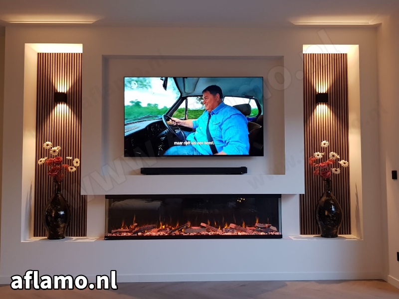 Aflamo Unique Smart 180 NH - Driezijdige haard zonder verwarming