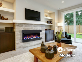 Aflamo Modena – Dreiseitiger Elektrokamin 127 cm