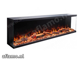 Aflamo Unique Smart 160 NH - 3-zijdige haard zonder verwarming