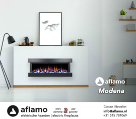 Aflamo Modena Zwart - Elektrische Wandhaard