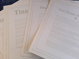 Tina Turner Photograph x 4  | Orig Anabas Glossy  1985