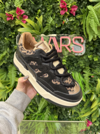 DWRS WALTON leopard - Sneakers | Black / Beige - B11387-06