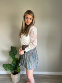 Multicolor Purple Rokje