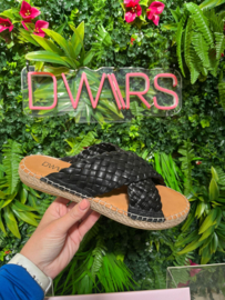 DWRS Slippers - VALENCIA leer - Slippers | Black - 211460-03