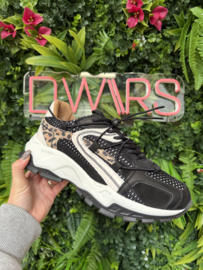 DWRS - ISOLA Leopard - Black / Cognac - B11443-08