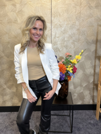 Gesmokte Mouw Blazer Barbara White