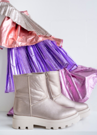 DWRS - OSLO metallic - Bikerboots | Stone - B3830-01