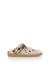 DWRS Sneakers NOME cow hair on | Sand/Off White - B11850-02