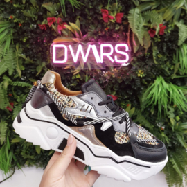 DWRS JUPITER tweed - Sneakers | Black / Stone - J5554C-56