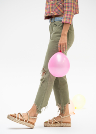 DWRS CYPRUS leer - Sandalen | metallic | Champagne -211496-01