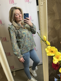 Multicolor Blouse Purple Alejandra