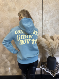 Hoodie blue/grey Lucky me