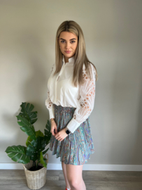 Multicolor Purple Rokje