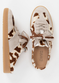 DWRS Sneakers NOME cow hair on | Sand/Off White - B11850-02