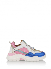 PLUTO sequins -  KIDS Sneakers | Pink / Blue J5217K-01