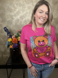 T-Shirt Not A Designer T-Shirt - Hot Pink