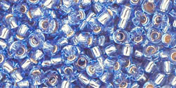 TOHO 8/0 Silver-Lined Lt Sapphire, 10 gram
