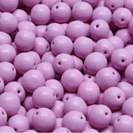 Round Druck Beads 6mm Lila, per 10 gr.