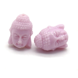 Buddha kraal 15x10mm Lila, 1 stuk