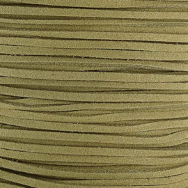 Faux suede 2,5mm Olive, 1 meter