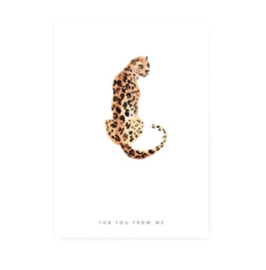Sieraden kaartjes "for you from me" Wit, per stuk