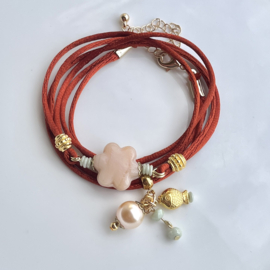 DIY pakket wikkel armband Bloem