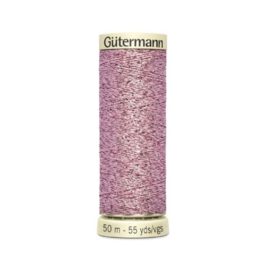Metallic garen van Gütermann 50 meter Roze-Metallic, kleurcode: 624
