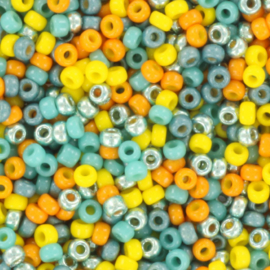 Miyuki rocailles 11/0 sunny emerald mix 147, 5 gram
