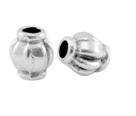DQ metaal Antiek zilver 4x3,5mm, 10 stuks