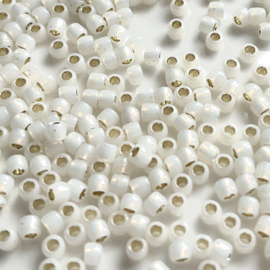 TOHO 6/0 Silver-Lined Milky White, 10 gram