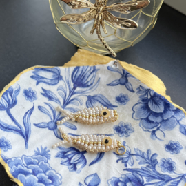 DIY pakket kralenvisje Beige-White-Gold