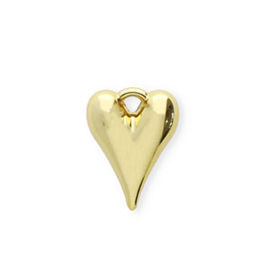 Acryl hangers hart Gold, 1 stuk