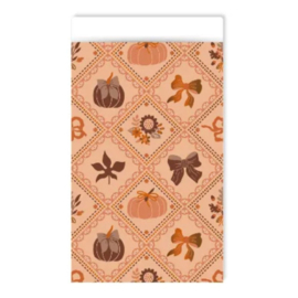 Cadeauzakjes Luxury pumpkins 12x19cm, 5 stuks