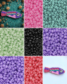 DIY pakket ketting, Turquoise green