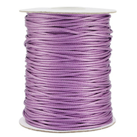 Macramé draad gevlochten 1.5mm Sheer lilac 2 meter
