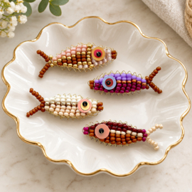 DIY Autumn box Kralenvisjes, keuze uit Goud of Zilver