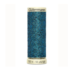 Metallic garen van Gütermann 50 meter Blauw-Metallic, kleurcode: 483