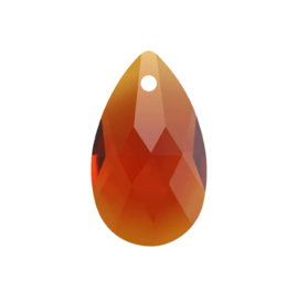 Glas bedel 13x22mm Topaz, 2 stuks