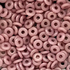 O beads Pink 5x1mm, 5 gram