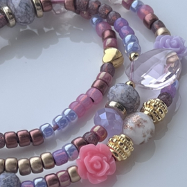 DIY pakket wikkel armband Pastel
