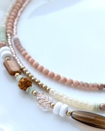 DIY pakket Leopard ketting, (3 kettingen)