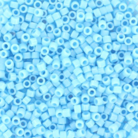 Miyuki kralen delica's 11/0 opaque turquoise blue 725, 5 gram