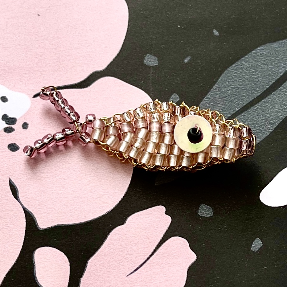 DIY pakket kralenvisje Rosaline Pink vis