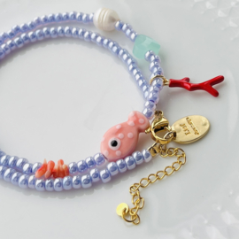 DIY pakket Lila summer ketting,