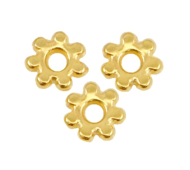 DQ spacer Bali ring Gold 4.8mm, 10 stuks