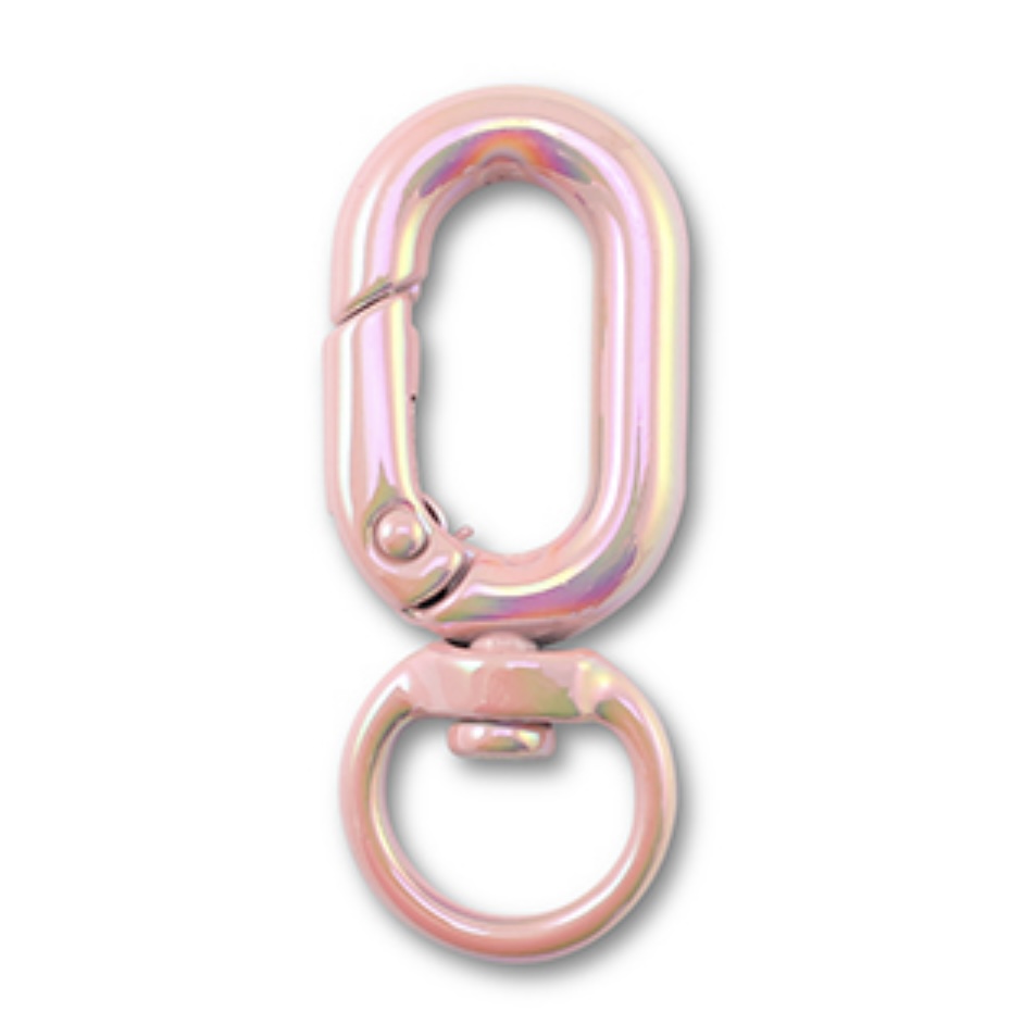 sleutelhanger ovaal Pink-AB coating