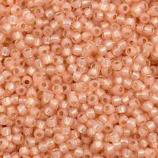 TOHO 6/0 Silver-Lined Milky Peach, 10 gram