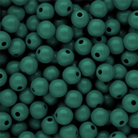 8 mm DQ acryl kralen shiny Mediterranea green, per stuk