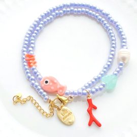 DIY pakket Lila summer ketting,