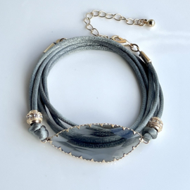 DIY pakket wikkel armband Grijs